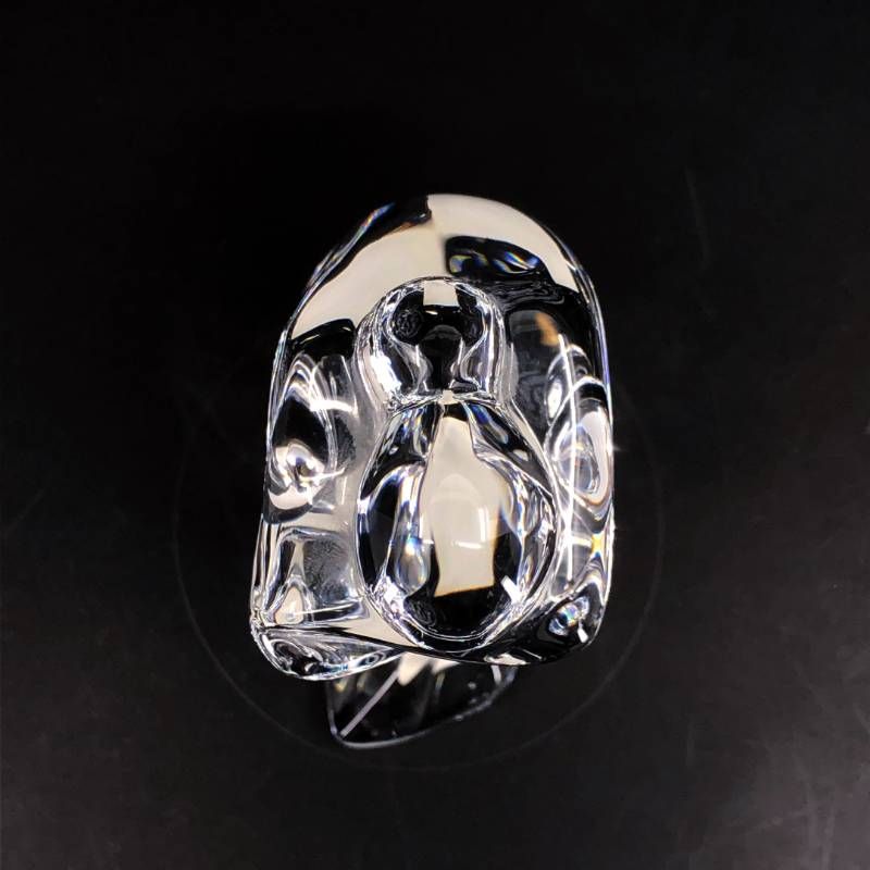 【希少・美品】Baccarat バカラ／うずくまる女性像 人 NUDE DREAMER フィギュリン 置物 オブジェ／11cm／クリスタルグラス／クリア／BC589