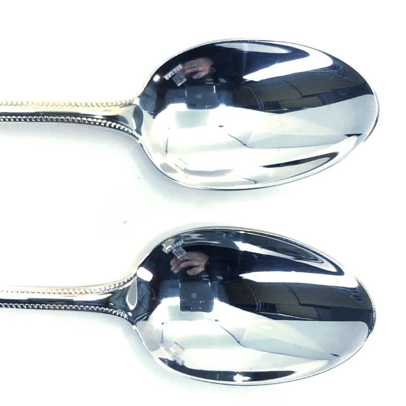 【美品】Christofle クリストフル／フォーク・スプーン パール シルバーコーティング 各2本セット／クリストフルシルバー／シルバー／0316