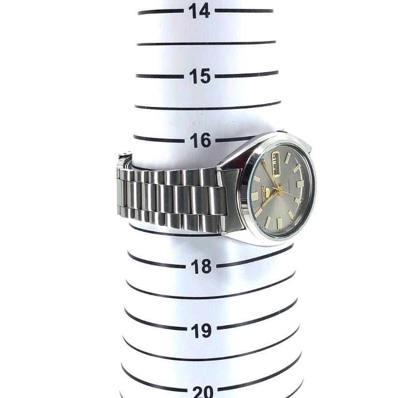 【美品】SEIKO セイコー／セイコー5 7S26-3040／自動巻き／ステンレス／シルバー・グレー・ゴールド