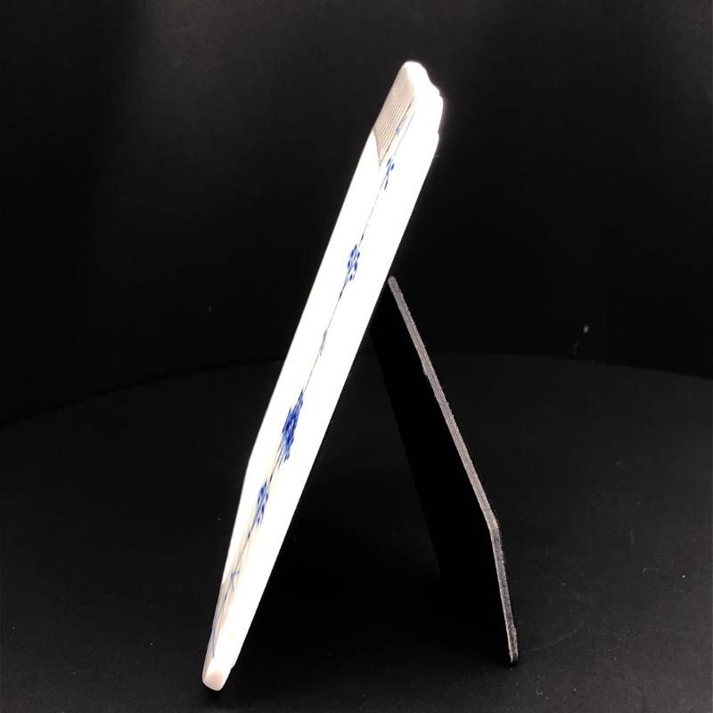 【美品・箱付】Royal Copenhagen ロイヤルコペンハーゲン／ブルーパルメッテ フォトフレーム 写真立て／陶器／ホワイト・ブルー