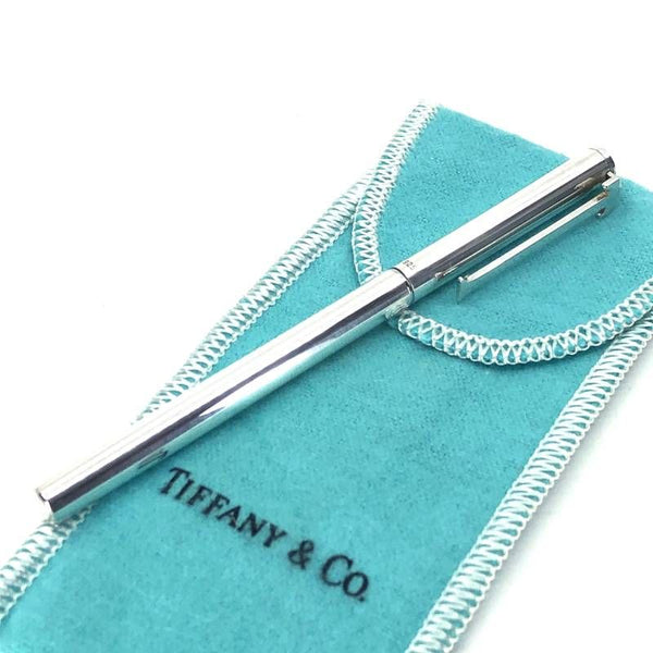 【美品・保管袋付き】Tiffany ティファニー／Tクリップ ミニサイズ ボールペン／SV925／シルバー