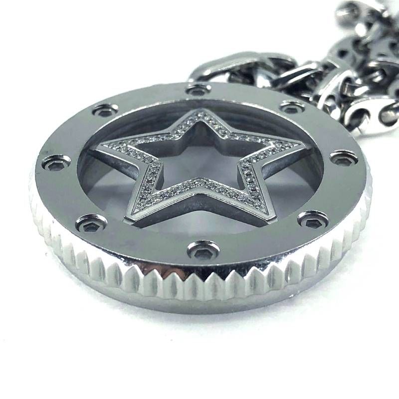 【希少・美品】AQUANAUTIC アクアノウティック／バラ クーダ ネックレス／SS・ダイヤモンド／シルバー