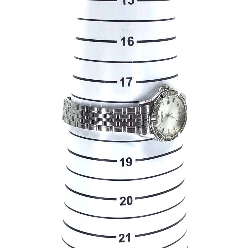 【美品】SEIKO セイコー／レディース 6N22-00G0／クォーツ／ステンレス・石／シルバー