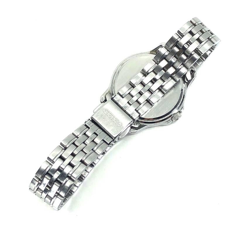 【美品】SEIKO セイコー／レディース 6N22-00G0／クォーツ／ステンレス・石／シルバー