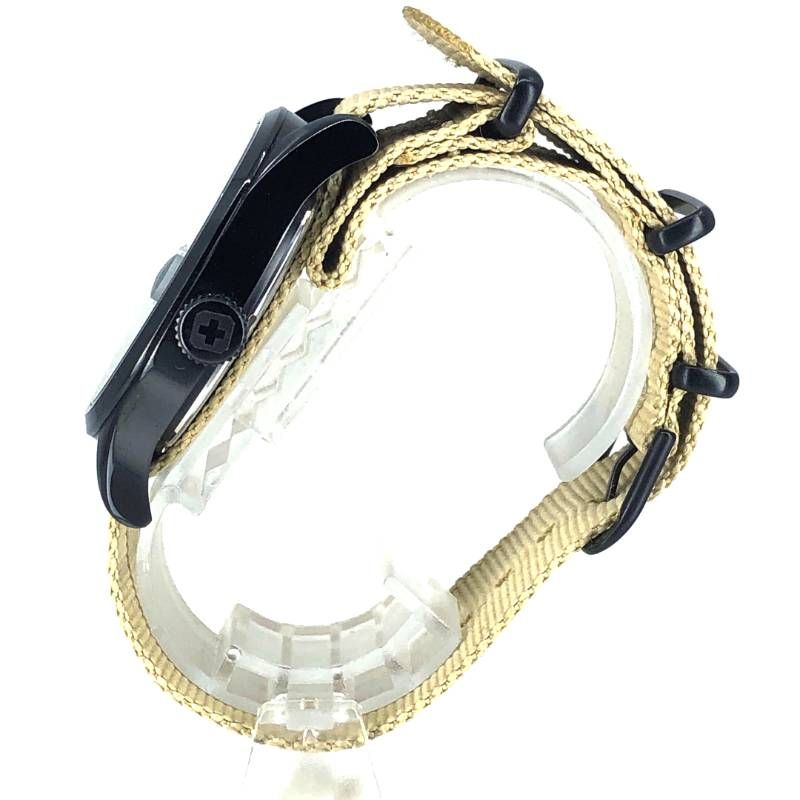 【美品・電池交換済み・チェンジベルト付き】SWISS MILITARY スイスミリタリー／06-4248／クォーツ／ステンレス／ブラック・各色（ミリタリーカラー）／M03066A