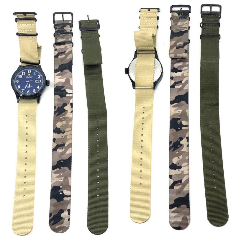 【美品・電池交換済み・チェンジベルト付き】SWISS MILITARY スイスミリタリー／06-4248／クォーツ／ステンレス／ブラック・各色（ミリタリーカラー）／M03066A