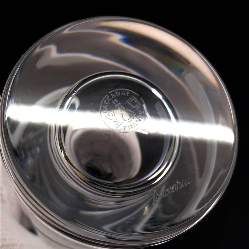 【美品】Baccarat バカラ／スパイラル 一輪挿し 花瓶 フラワーベース／23cm／クリスタルグラス／クリア／BC598