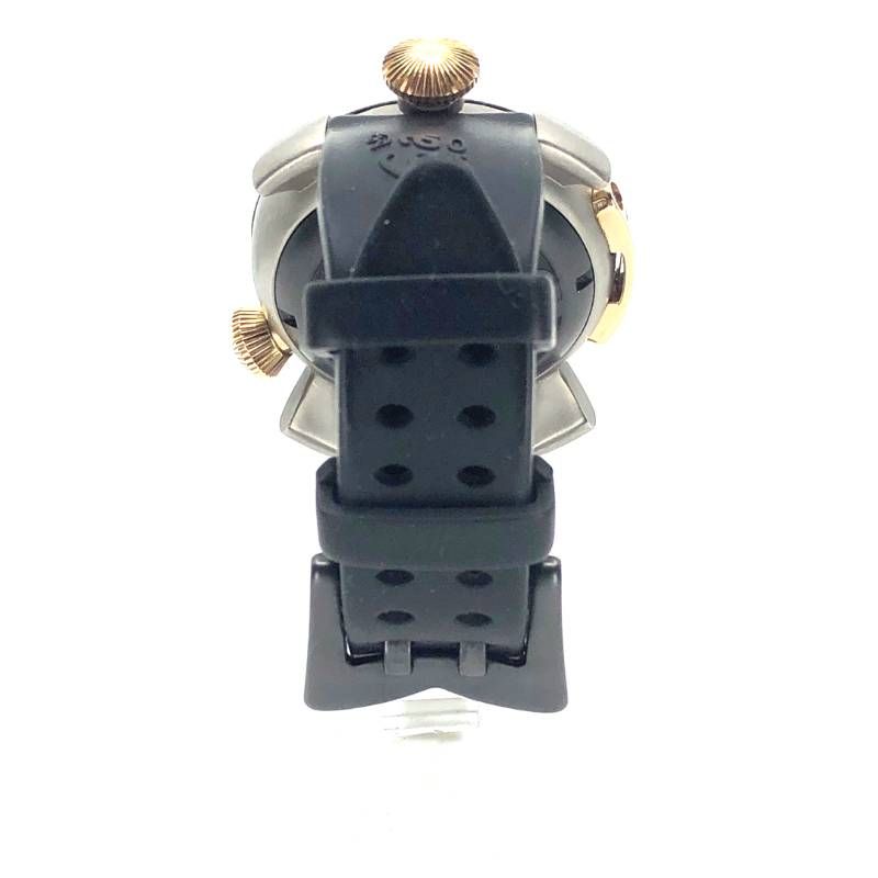 GaGa MILANO ガガミラノ／ダイビング カーボンベゼル 48mm 1954／自動巻／チタン・ラバー／ブラック・ホワイト・ゴールド
