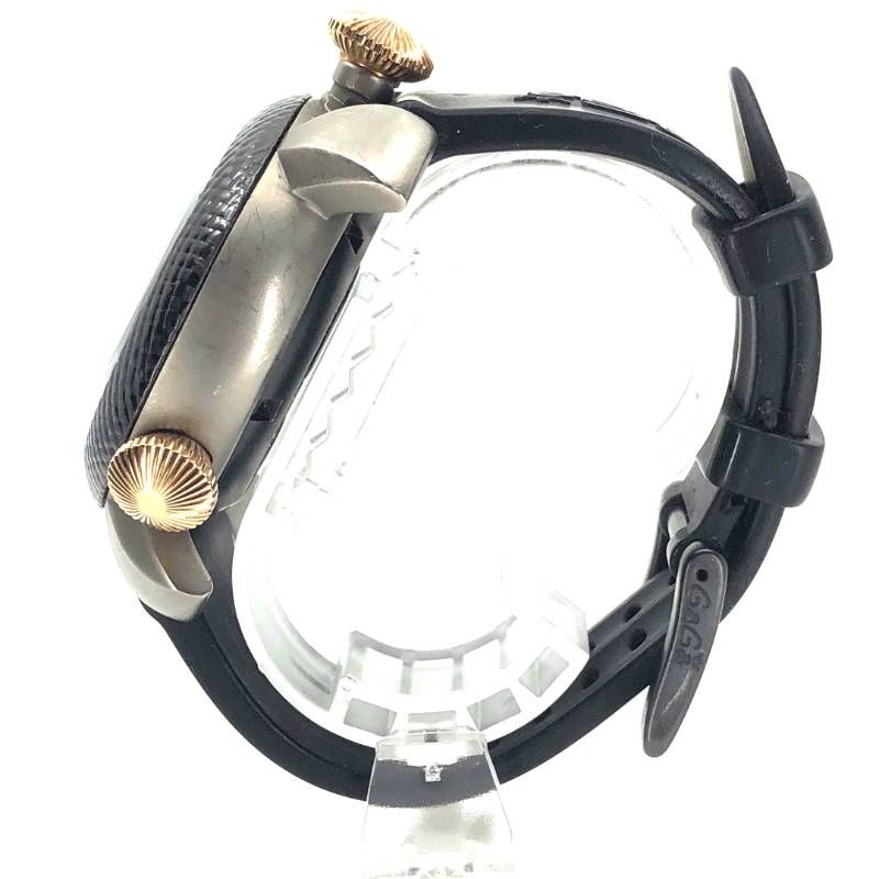 GaGa MILANO ガガミラノ／ダイビング カーボンベゼル 48mm 1954／自動巻／チタン・ラバー／ブラック・ホワイト・ゴールド