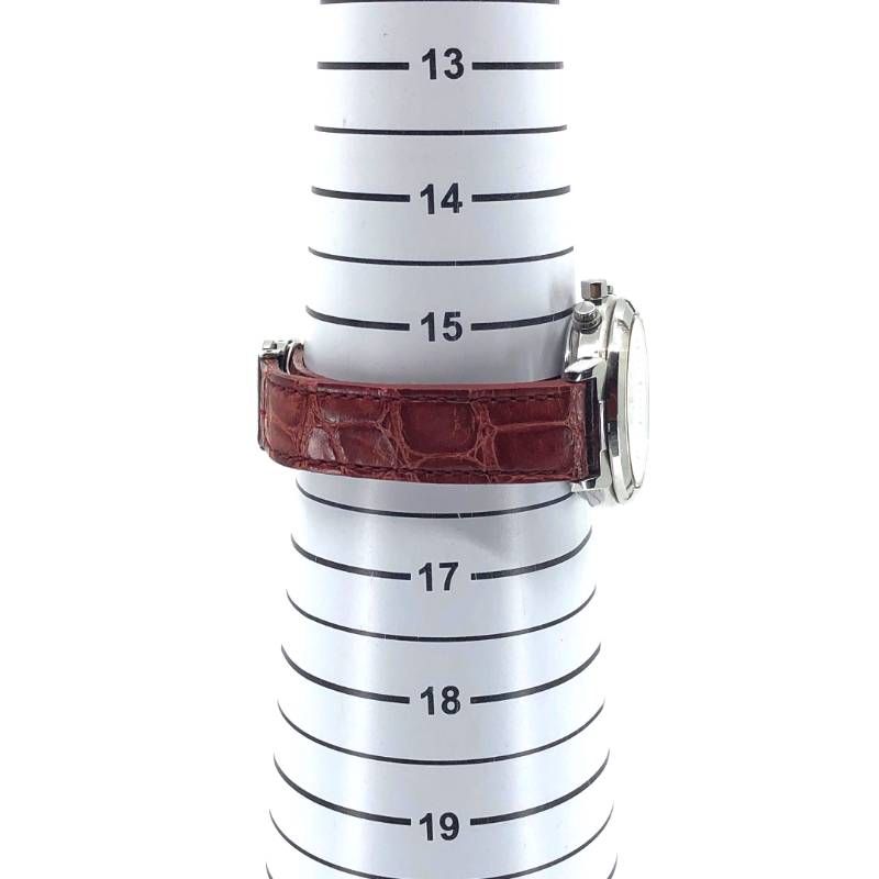 【美品・限定・電池交換済み・取説・ケース付き】SEIKO セイコー／レディース ルキア V175-0DF0／ソーラークォーツ／ステンレス・レザー／シルバー・ホワイト・レッド