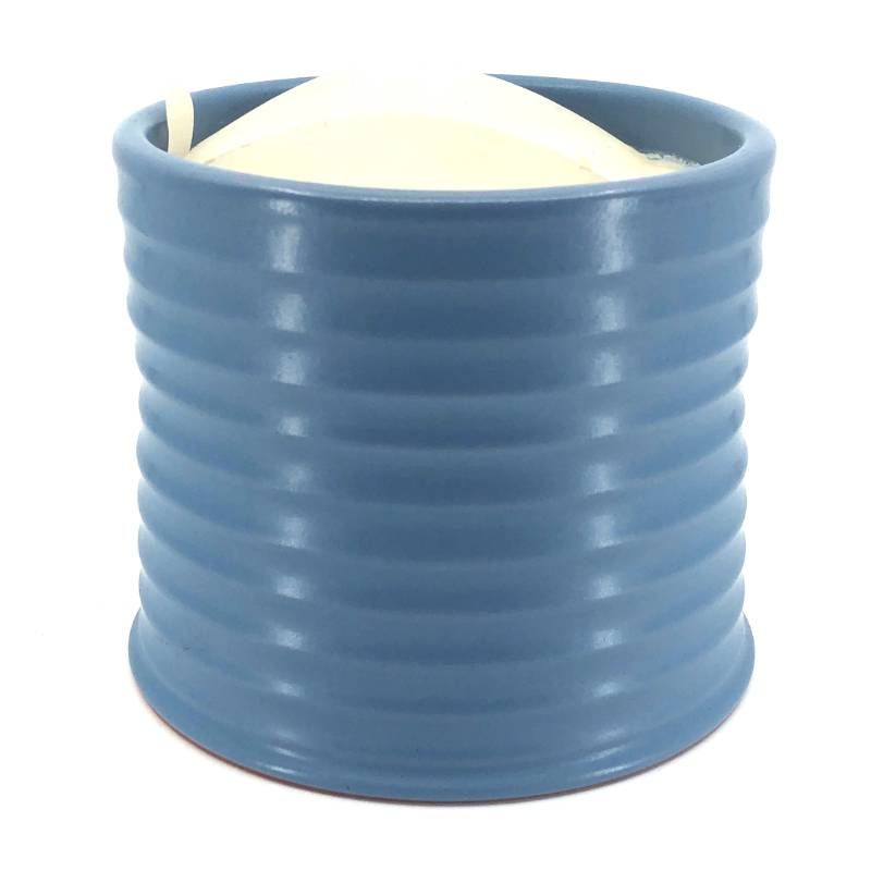 【未使用品・箱付き】LOEWE ロエベ／サイプレスボール キャンドル ミディアム アロマティック／ウッディ／610g／セラミック・ワックス／ベビーブルー・ホワイト