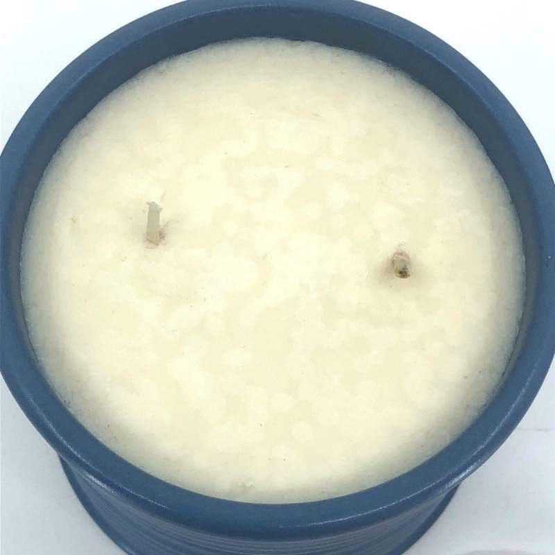【未使用品・箱付き】LOEWE ロエベ／サイプレスボール キャンドル ミディアム アロマティック／ウッディ／610g／セラミック・ワックス／ベビーブルー・ホワイト