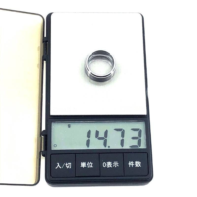 【美品】ete エテ／レディース タングステン リング 指輪／タングステン／11号／シルバー／M03143