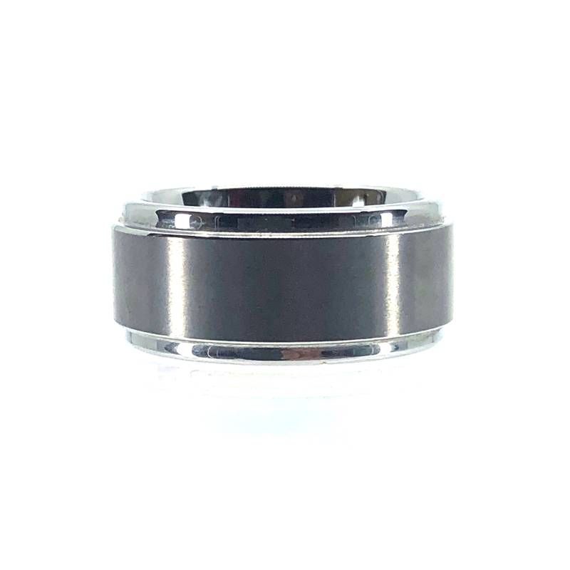【美品】ete エテ／レディース タングステン リング 指輪／タングステン／11号／シルバー／M03143