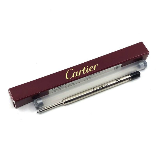 【純正替芯・箱付き】Cartier カルティエ／ボールペン替芯 ディアボロ トリニティ サントス Ｃ de Cartier ロードスター マストII用 黒 M VXRB0511／ブラック