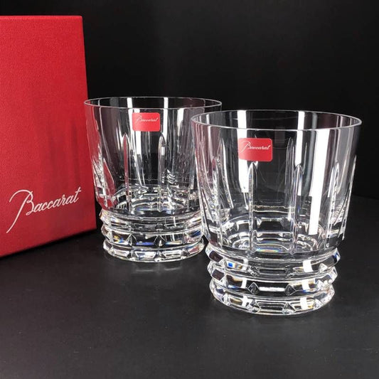 【美品・箱付き】Baccarat バカラ／アルルカン ペア タンブラー／クリスタルグラス／クリア／BC605