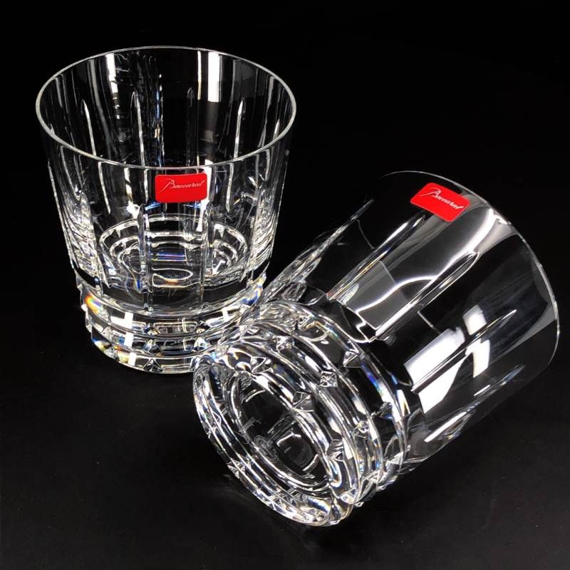 【美品・箱付き】Baccarat バカラ／アルルカン ペア タンブラー／クリスタルグラス／クリア／BC605