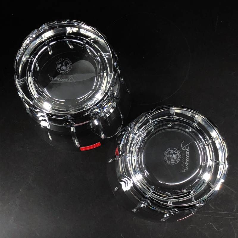 【美品・箱付き】Baccarat バカラ／アルルカン ペア タンブラー／クリスタルグラス／クリア／BC605