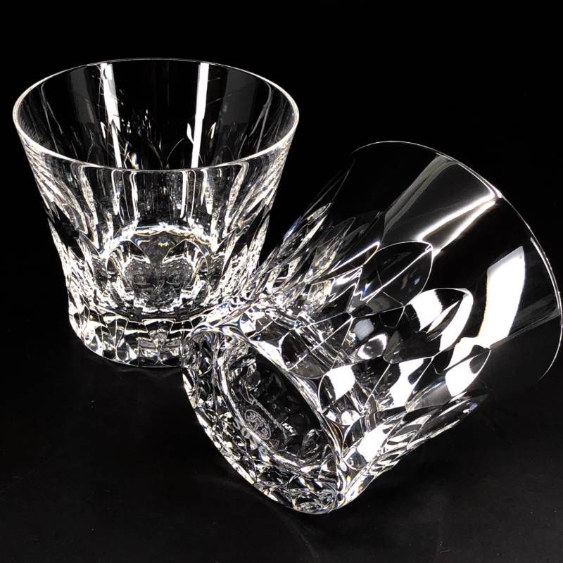 【美品・箱付き】Baccarat バカラ／ダリア ペア タンブラー／クリスタルグラス／クリア／BC606