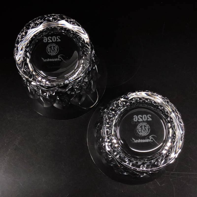【美品・箱付き】Baccarat バカラ／ダリア ペア タンブラー／クリスタルグラス／クリア／BC606
