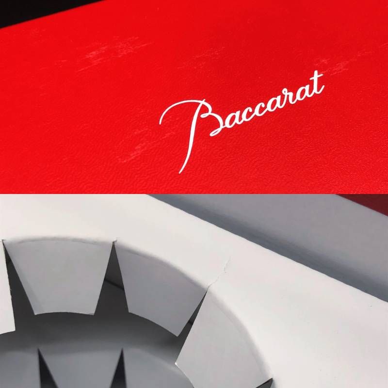 【美品・箱付き】Baccarat バカラ／ダリア ペア タンブラー／クリスタルグラス／クリア／BC606
