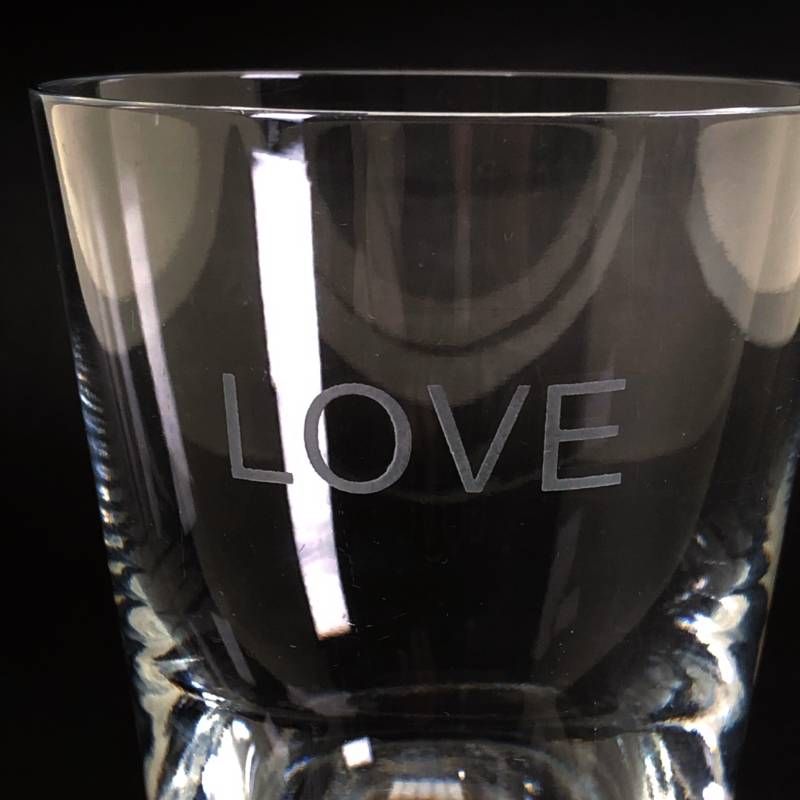 Baccarat バカラ × CASTELBAJAC カステルバジャック コラボ／ Love タンブラー／クリスタルグラス／クリア／BC609