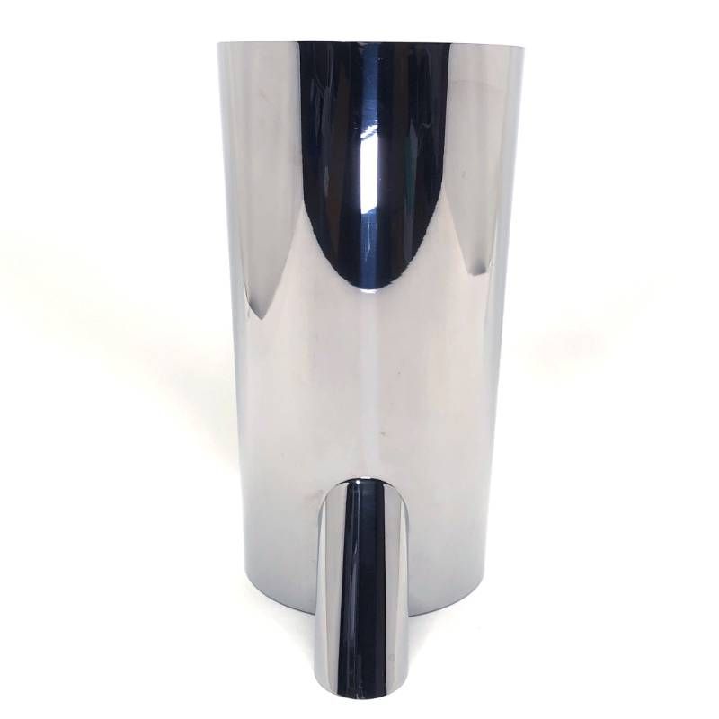 【廃盤・希少・美品】ALESSI アレッシィ／TRONCO フラワーベース マリオ・ボッタ デザイン／28.5cm／ステンレス／シルバー