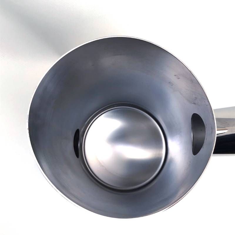 【廃盤・希少・美品】ALESSI アレッシィ／TRONCO フラワーベース マリオ・ボッタ デザイン／28.5cm／ステンレス／シルバー