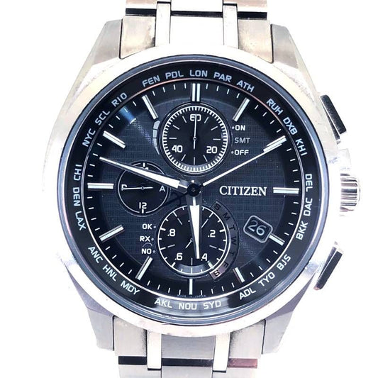 CITIZEN シチズン／アテッサ エコドライブ H804-T018696／ソーラークォーツ／チタン／シルバー・ブラック
