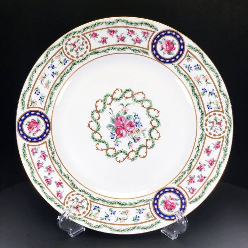 HAVILAND アビランド／ルーブシエンヌ マリーアントワネット プレート 皿／26cm／陶器／マルチカラー／M03204A