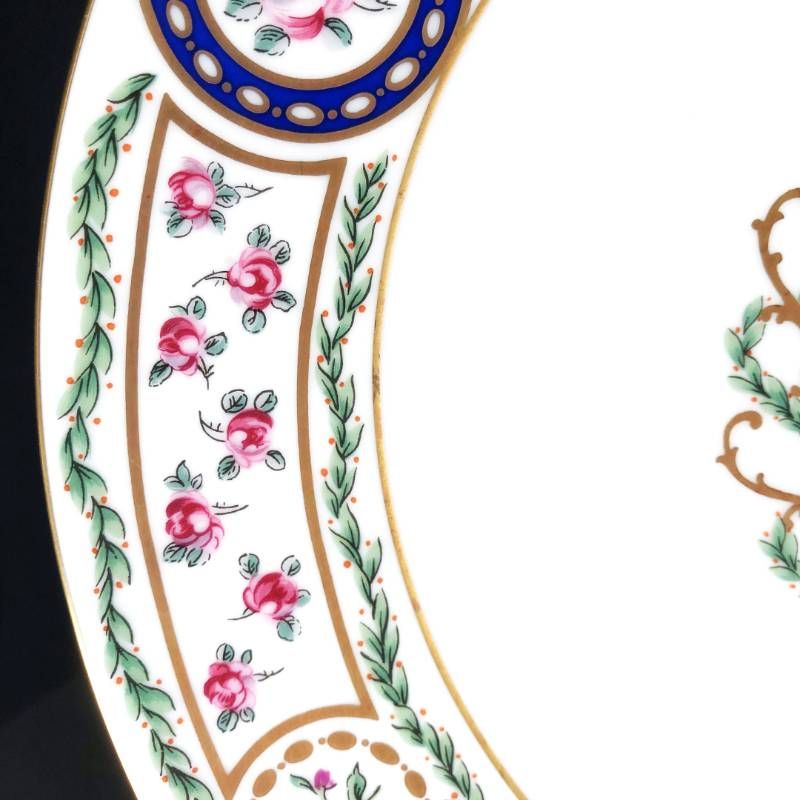 HAVILAND アビランド／ルーブシエンヌ マリーアントワネット プレート 皿／26cm／陶器／マルチカラー／M03204A