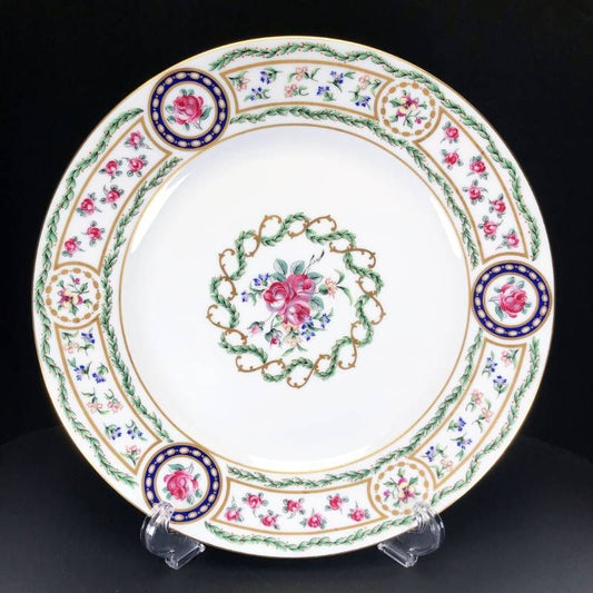 【美品】HAVILAND アビランド／ルーブシエンヌ マリーアントワネット プレート 皿／26cm／陶器／マルチカラー／M03204B