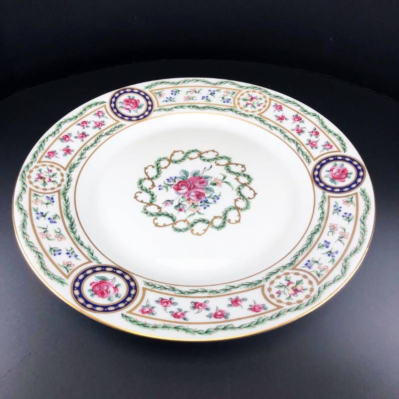【美品】HAVILAND アビランド／ルーブシエンヌ マリーアントワネット プレート 皿／26cm／陶器／マルチカラー／M03204B