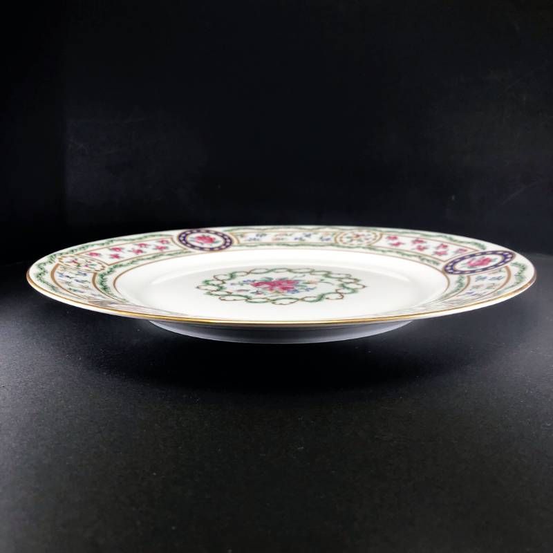 【美品】HAVILAND アビランド／ルーブシエンヌ マリーアントワネット プレート 皿／26cm／陶器／マルチカラー／M03204B