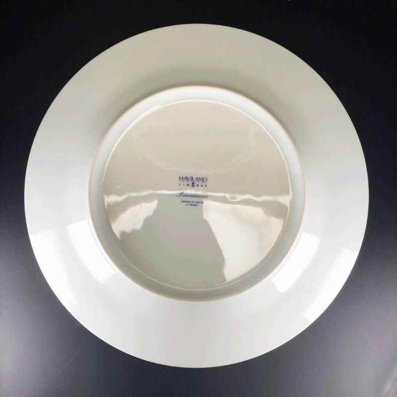 【美品】HAVILAND アビランド／ルーブシエンヌ マリーアントワネット プレート 皿／26cm／陶器／マルチカラー／M03204B
