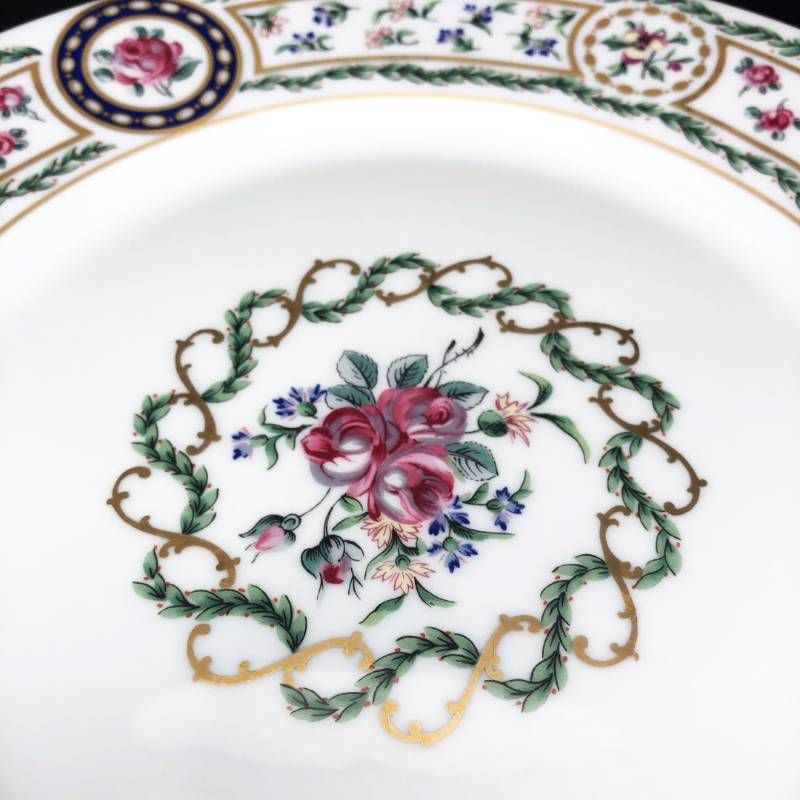 【美品】HAVILAND アビランド／ルーブシエンヌ マリーアントワネット プレート 皿／26cm／陶器／マルチカラー／M03204B