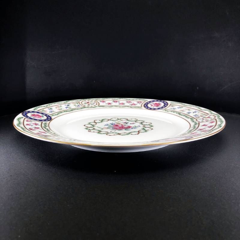 【美品】HAVILAND アビランド／ルーブシエンヌ マリーアントワネット プレート 皿／26cm／陶器／マルチカラー／M03204C