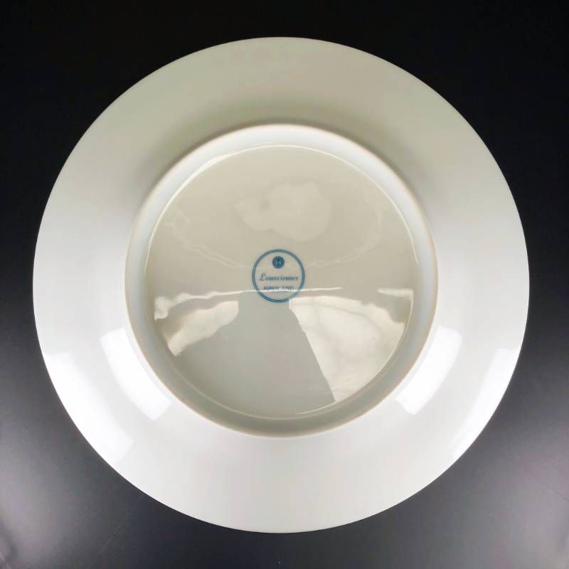 【美品】HAVILAND アビランド／ルーブシエンヌ マリーアントワネット プレート 皿／26cm／陶器／マルチカラー／M03204C