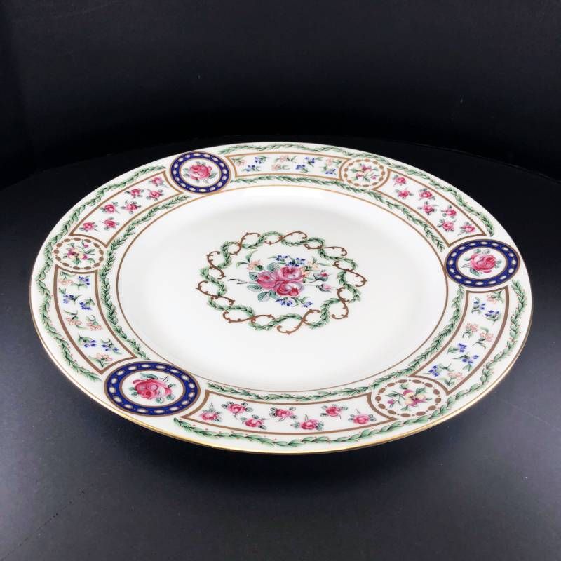 【美品】HAVILAND アビランド／ルーブシエンヌ マリーアントワネット プレート 皿／26cm／陶器／マルチカラー／M03204D