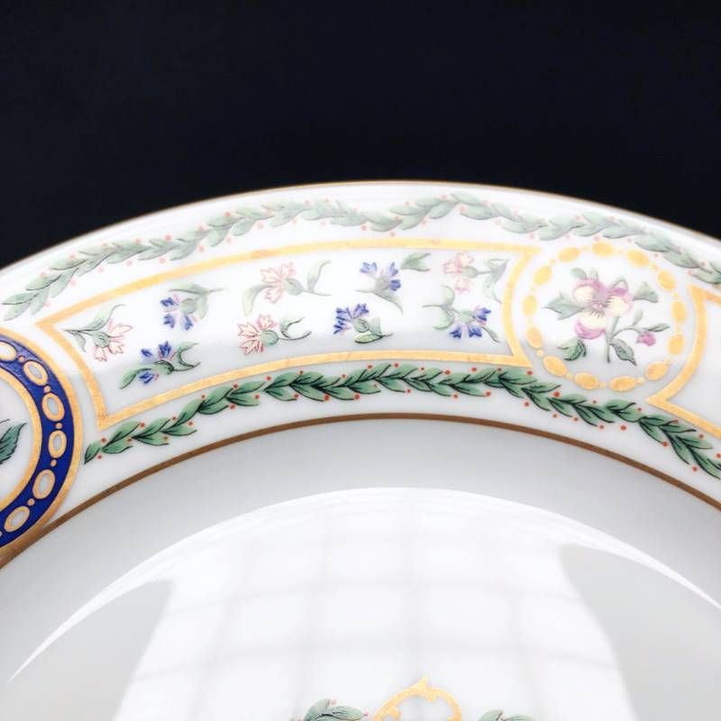 【美品】HAVILAND アビランド／ルーブシエンヌ マリーアントワネット プレート 皿／26cm／陶器／マルチカラー／M03204D