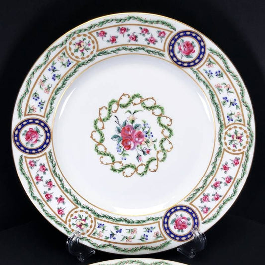 【美品】HAVILAND アビランド／ルーブシエンヌ マリーアントワネット ペア プレート 皿 2枚 セット／26cm／陶器／マルチカラー／M03204E