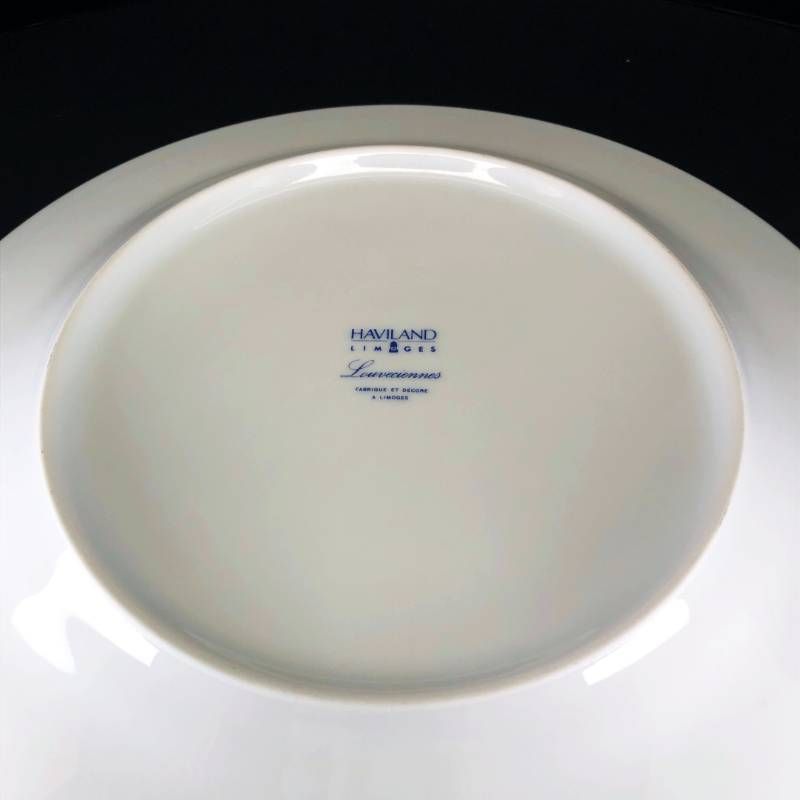 【美品】HAVILAND アビランド／ルーブシエンヌ マリーアントワネット ペア プレート 皿 2枚 セット／26cm／陶器／マルチカラー／M03204E