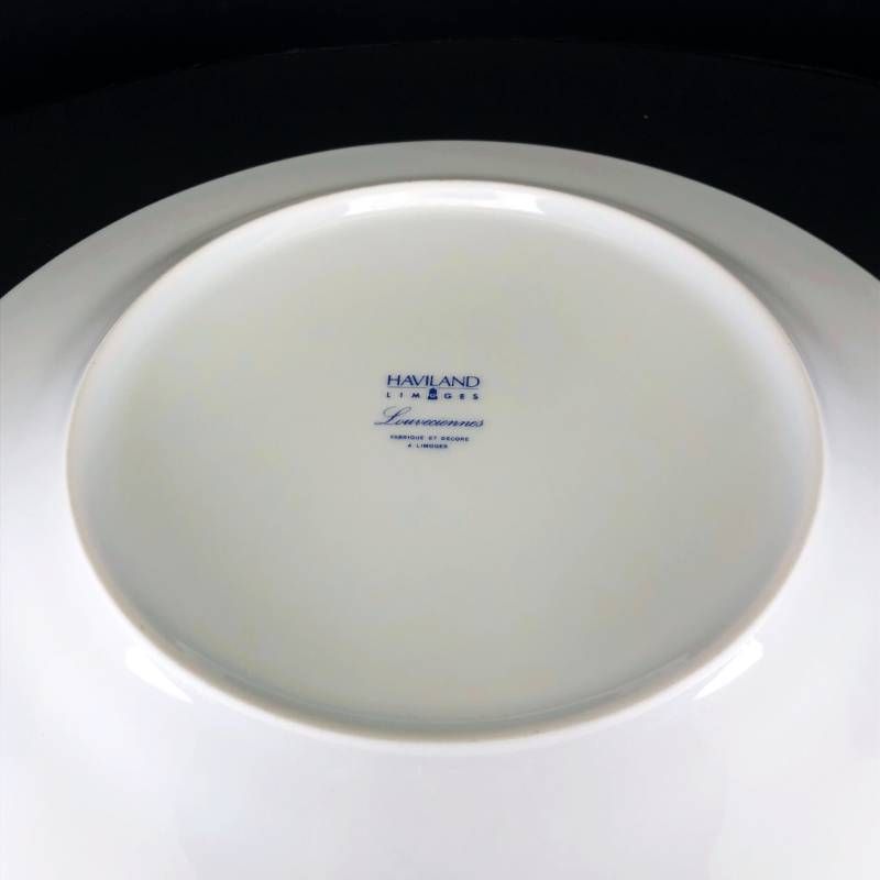 【美品】HAVILAND アビランド／ルーブシエンヌ マリーアントワネット ペア プレート 皿 2枚 セット／26cm／陶器／マルチカラー／M03204E