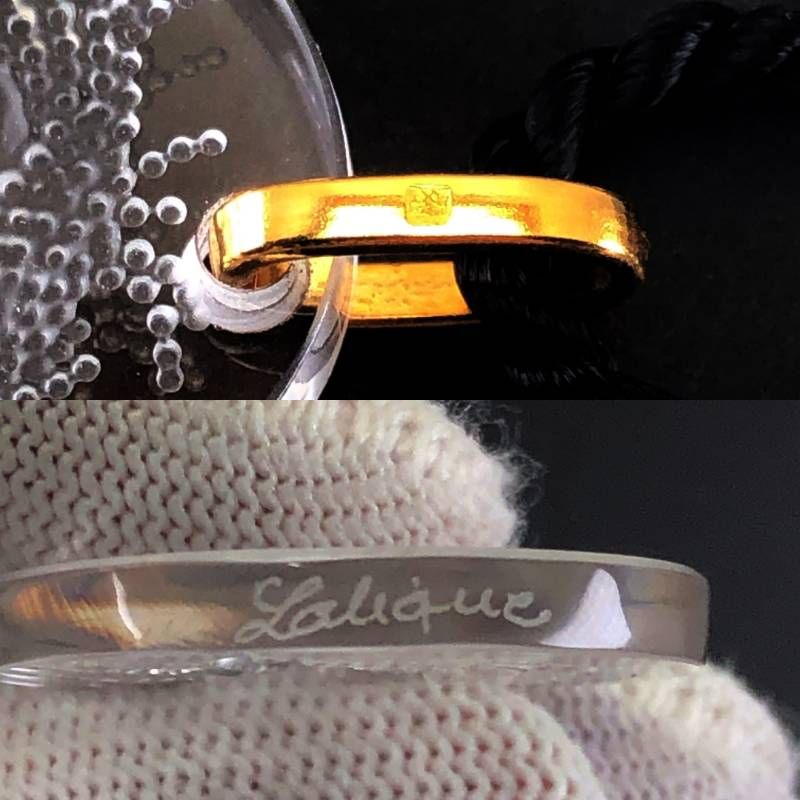 【限定・美品】Lalique ラリック／ナイアード ペンダント チャーム ネックレス／フロステッド／クリア