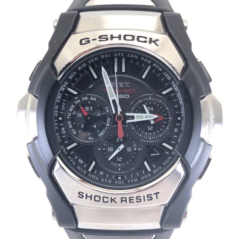 CASIO カシオ／GIEZ GS-1300／ソーラークォーツ／ラバー／ブラック・シルバー