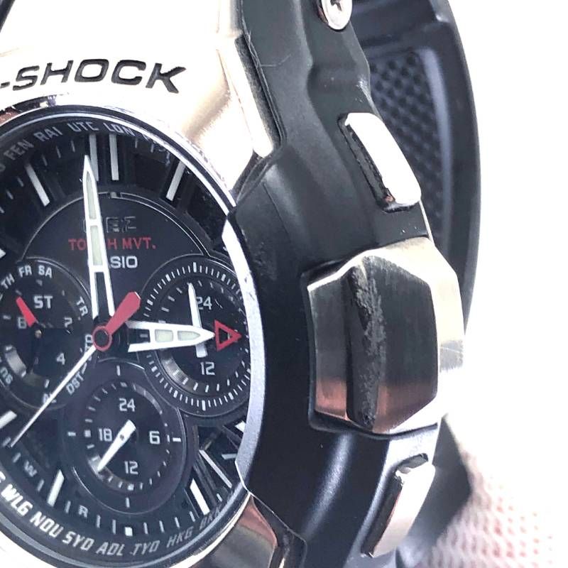 CASIO カシオ／GIEZ GS-1300／ソーラークォーツ／ラバー／ブラック・シルバー