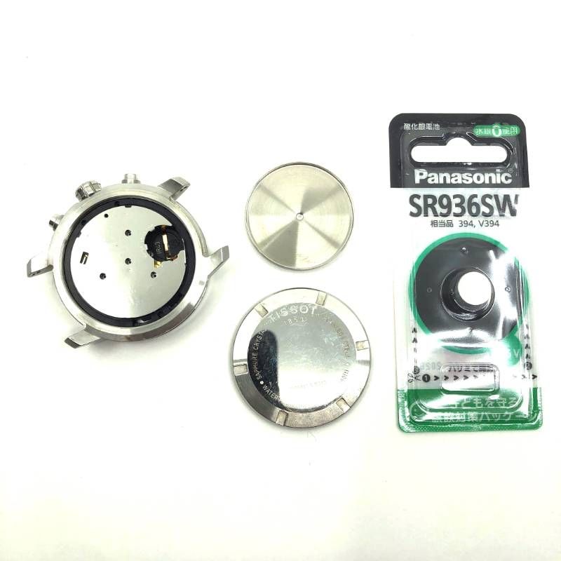 【電池・ベルト交換済】TISSOT ティソ／パンダクロノ T055417 A ES13／クォーツ／ステンレス／シルバー・ホワイト・ブラック