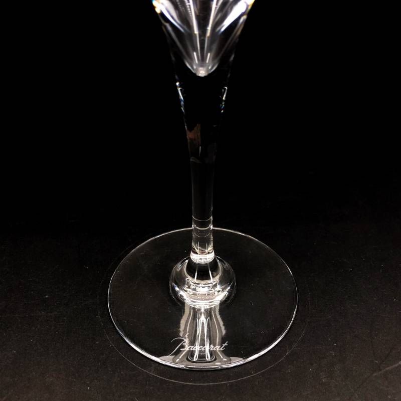 【美品】Baccarat バカラ／オノロジー シャンパーニュ ワイングラス／クリスタルグラス／クリア／BC621