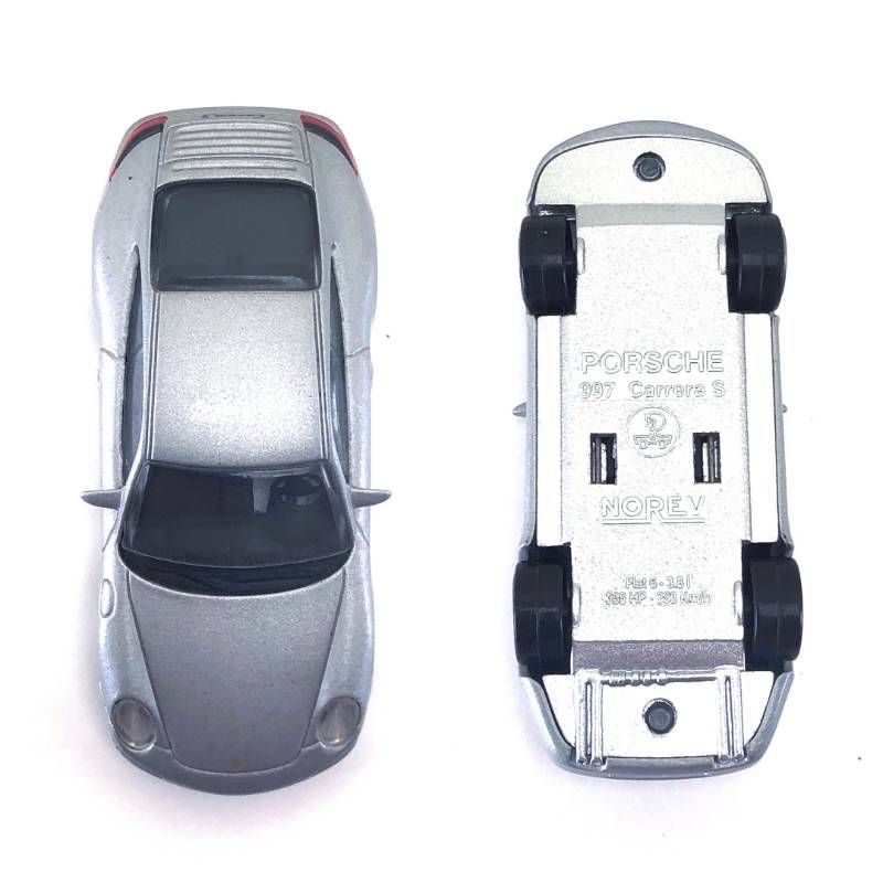 【希少・美品・ミニカー・取説・ケース付き】PORSCHE DESIGN ポルシェデザイン／P’3110 テックフレックス ボールペン／ポルシェCarreraモデルカー付／シルバー