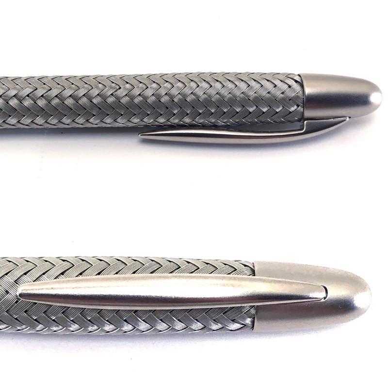 【希少・美品・ミニカー・取説・ケース付き】PORSCHE DESIGN ポルシェデザイン／P’3110 テックフレックス ボールペン／ポルシェCarreraモデルカー付／シルバー